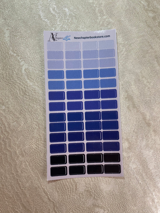 Plain Blue sticky taps